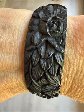 Plastic carved Bracelet-Purchased at Chan Luu showroom